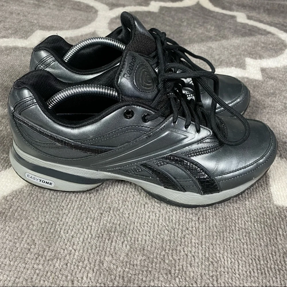 Reebok Sneakers Womens Size 7.5 Easytone Reinspire Lux dark gray shoes